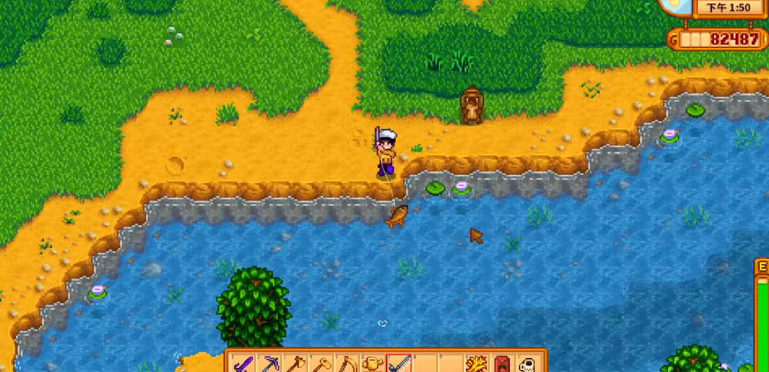 星露谷物语鱼竿装什么好