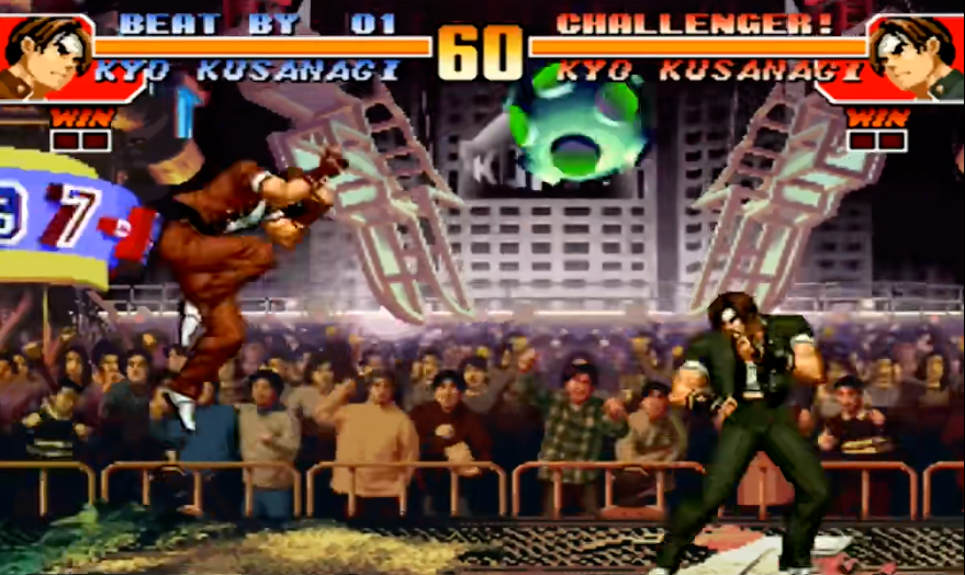 拳皇97草薙京升龙怎么摇