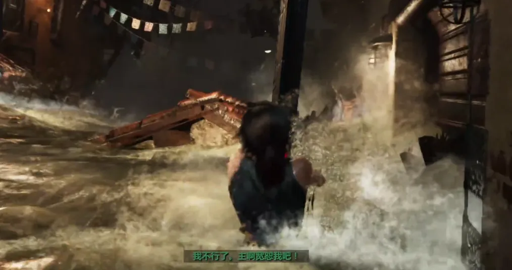 古墓丽影11洪水爬墙怎么过