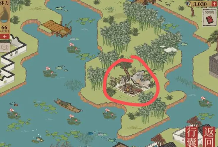 江南百景图探险哪个图有泥土